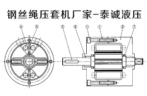 钢丝绳压套机油缸